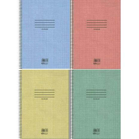 Τετράδιο σπιράλ Salkο Colorline 3 Θεμάτων 21x29cm 180 σελίδες σε διάφορα χρώματα - Ανακάλυψε Τετράδια σχολικά για μαθητές και φοιτητές, για το γραφείο ή το σπίτι με εντυπωσιακά εξώφυλλα για να κερδίσεις τις εντυπώσεις.